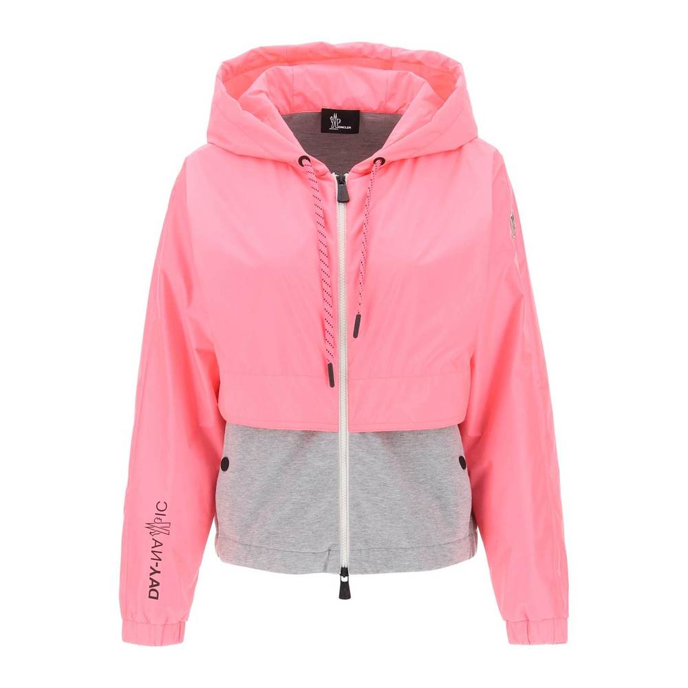 Moncler grenoble layered hooded jacket